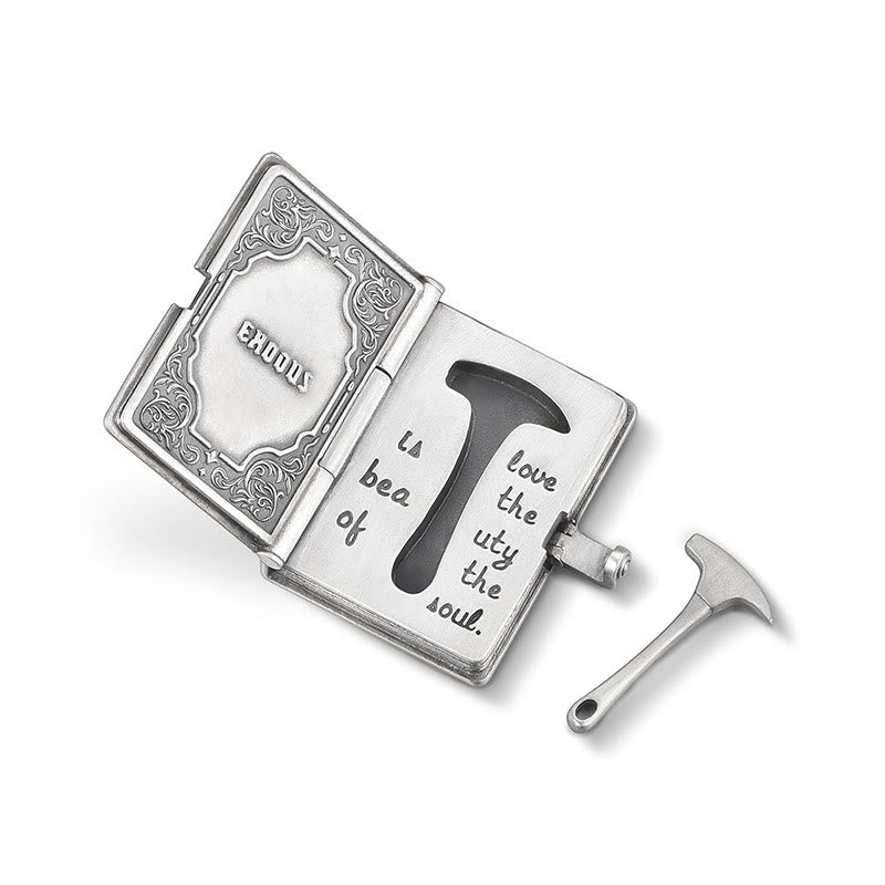 Bible with the Removable Rock Hammer Necklace - image 4
