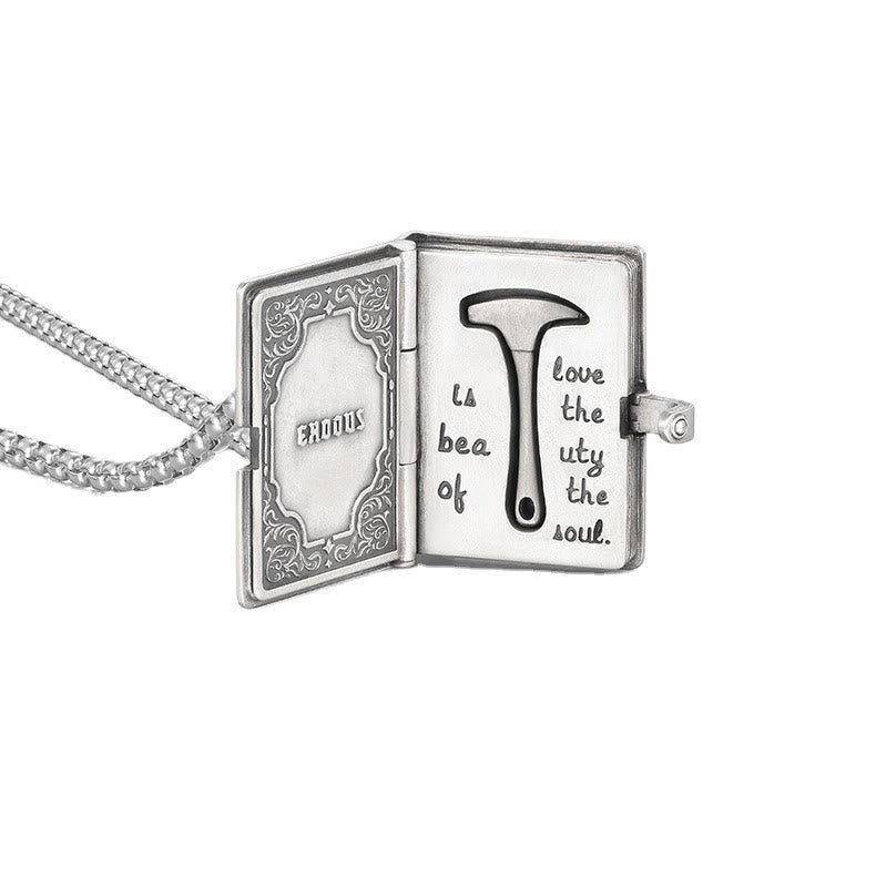 Bible with the Removable Rock Hammer Necklace - image 4