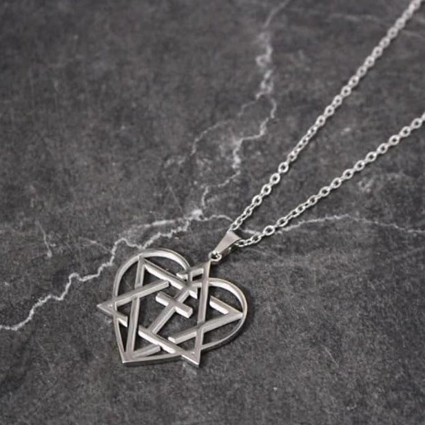 Messianic, Christain, Yeshua (Jesus) In My Heart Adjustable Silvertone Cable Chain Necklace - image 3