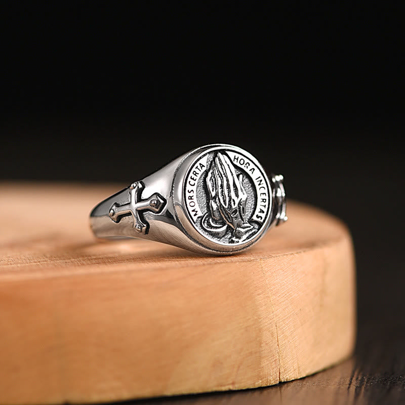 Christianartworkshop Praying Hands Adjustable Ring - Adjustable - image 0