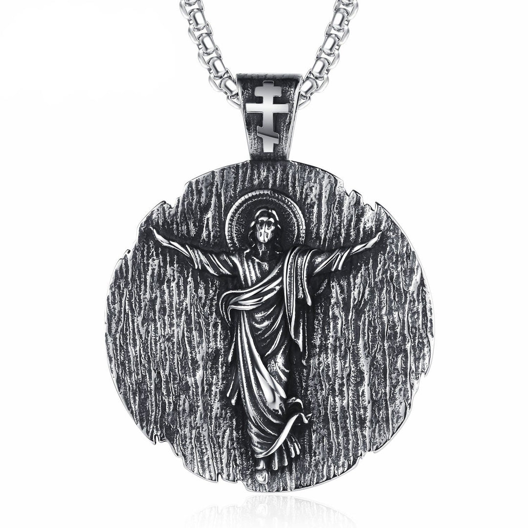 Holy Jesus Quality Titanium Necklace - Holy Jesus - image 0