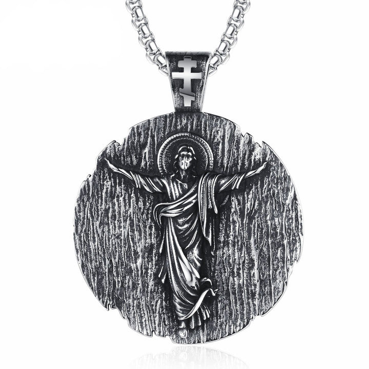 Holy Jesus Quality Titanium Necklace - Holy Jesus - image 0