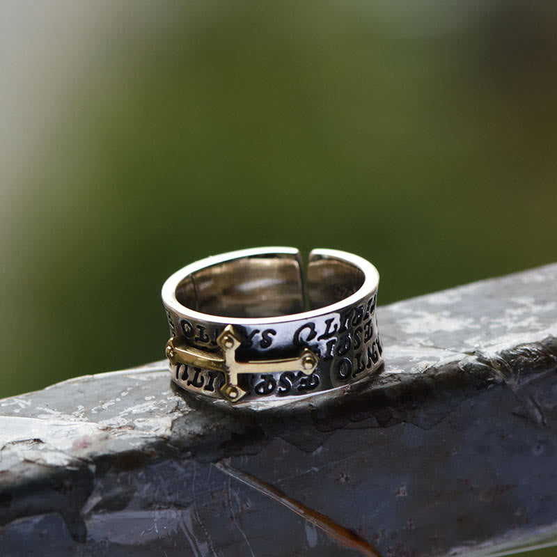 Christianartworkshop Adjustable Cross Ring Christianartworkshop  Jewelry - image 1