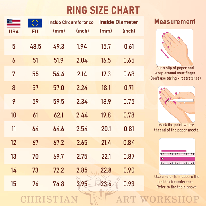 Virgin Mary Stainless Steel Ring Cross Sign Catholic Rings for Religious Jewelry - image 13