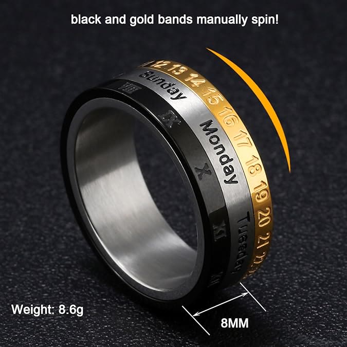 Christianartworkshop "The Genesis" Time and Date Ring: God's Seven Days of Creation  - image 5