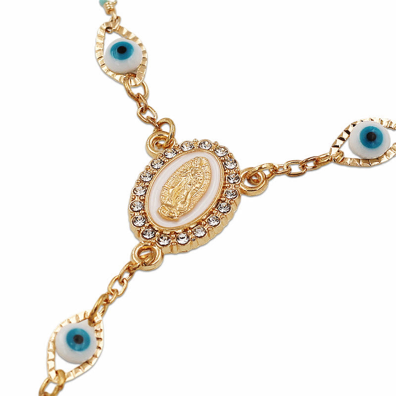 Our Lady of the Cross Bracelet/Car Rosary for Rearview Mirror - image 2