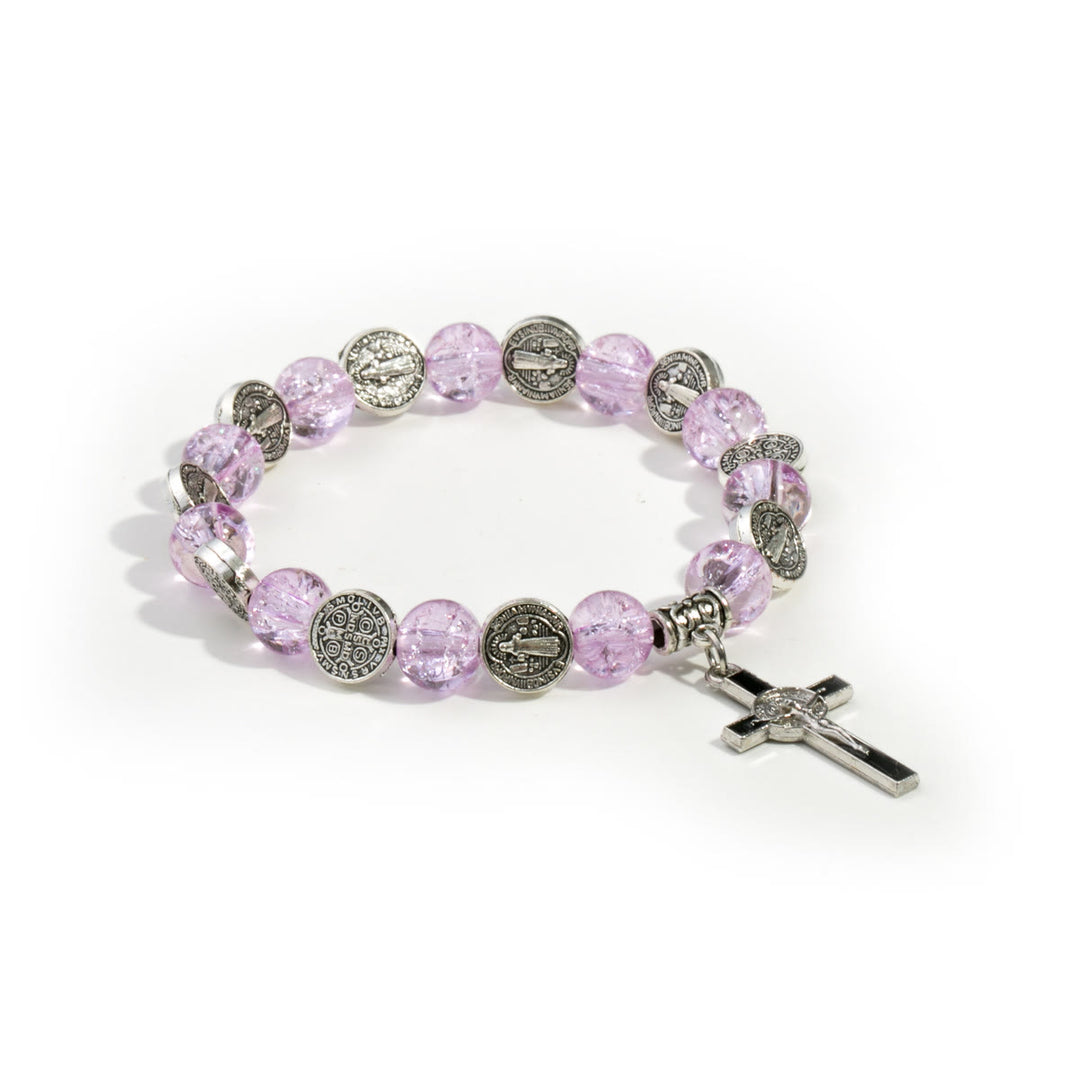 Christianartworkshop Jesus Cross Alloy Charm Pendant Beaded Bracelet - image 4