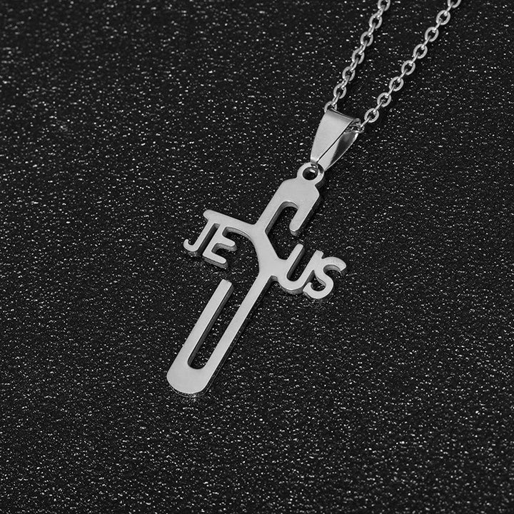 Christianartworkshop Jesus Christ Cross Chain Stainless Steel Necklace - image 4