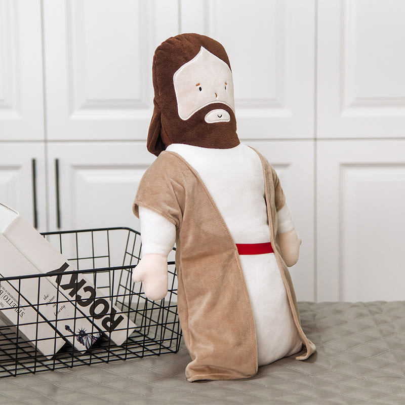 Cartoon Jesus Doll Plush Jesus Headrest Pillow - image 1