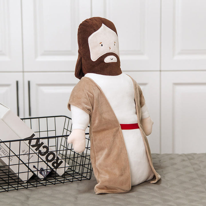 Cartoon Jesus Doll Plush Jesus Headrest Pillow - image 1