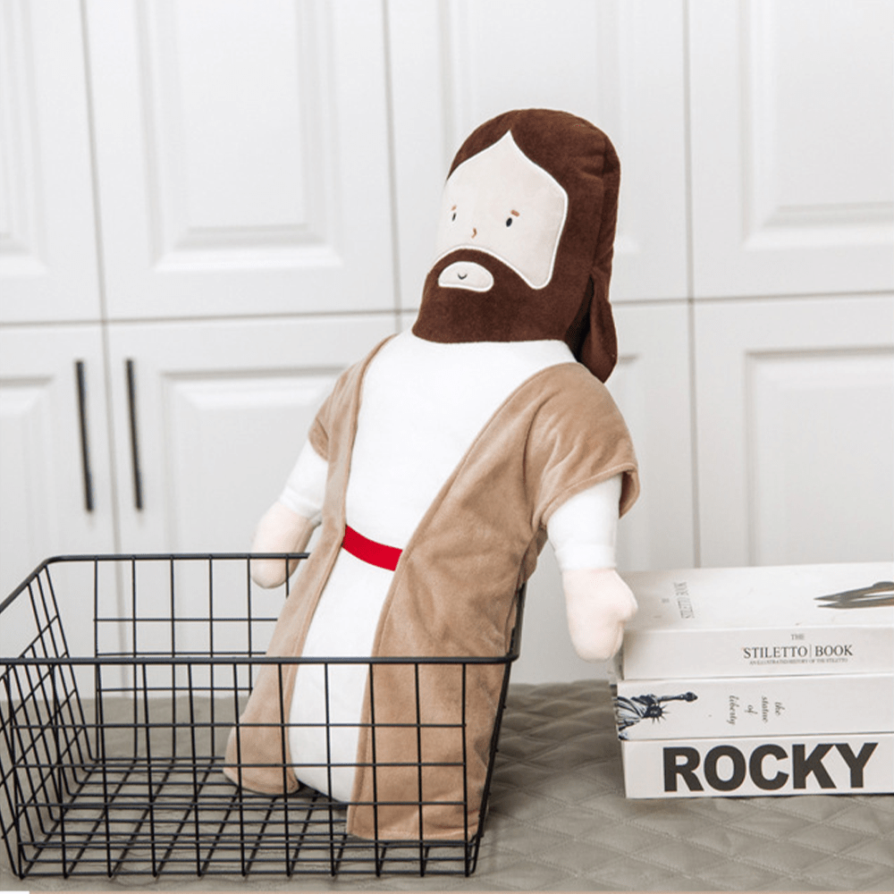 Cartoon Jesus Doll Plush Jesus Headrest Pillow - image 2