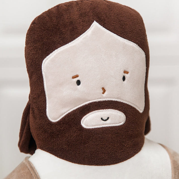 Cartoon Jesus Doll Plush Jesus Headrest Pillow - image 3