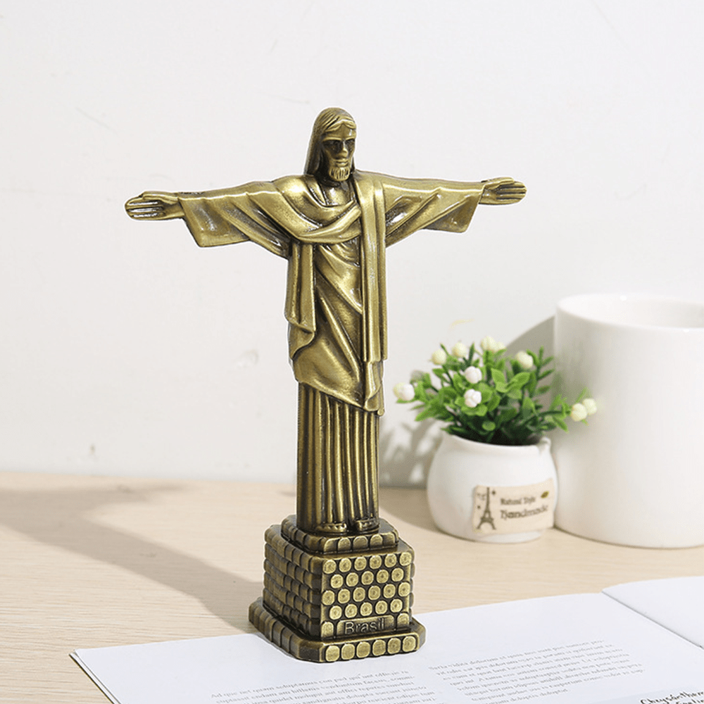Metal Crafts Jesus Model Ornament - Bronze - image 1