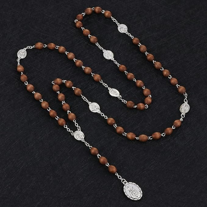 Seven Sorrows Olive Wood Rosary of the Virgin Mary - Virgin Mary - image 0