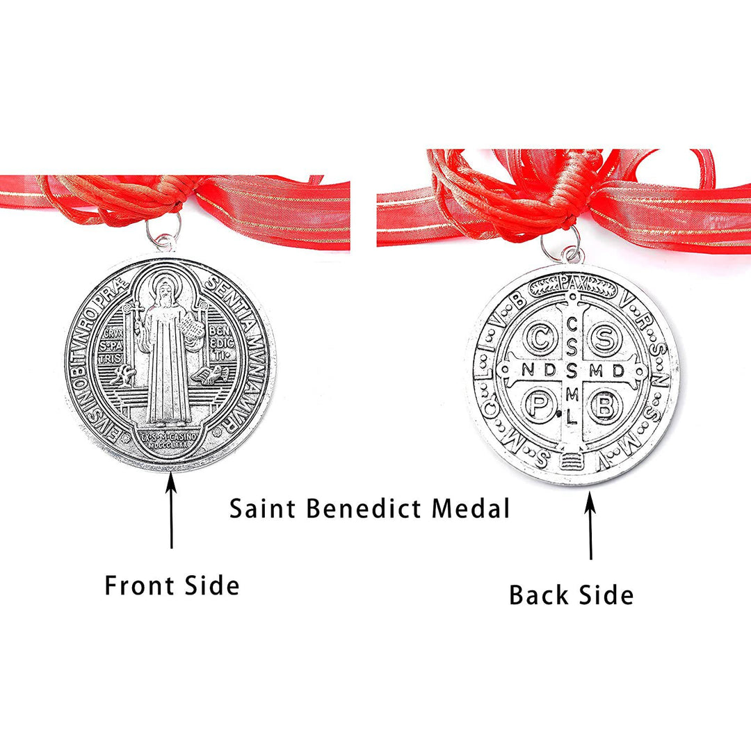 Christianartworkshop St. Benedict House Blessing Protection Medals Home/Car Hanger - image 3