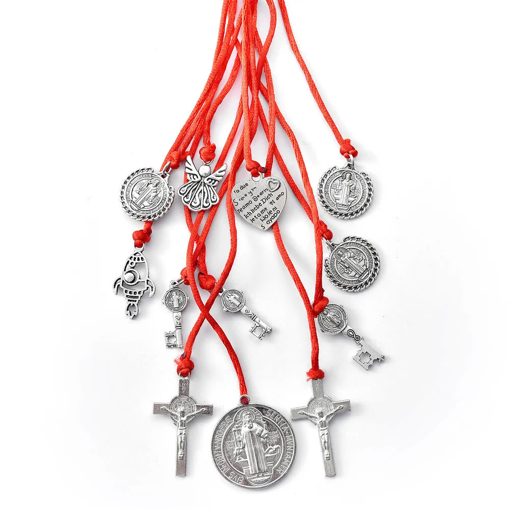 Christianartworkshop St. Benedict House Blessing Protection Medals Home/Car Hanger - image 5