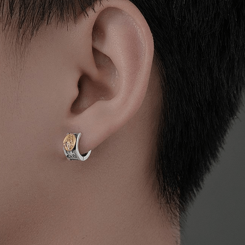 Virgin Mary Silver Earrings Religion Jewelry - image 4
