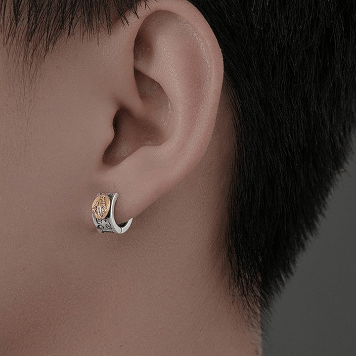 Virgin Mary Silver Earrings Religion Jewelry - image 4