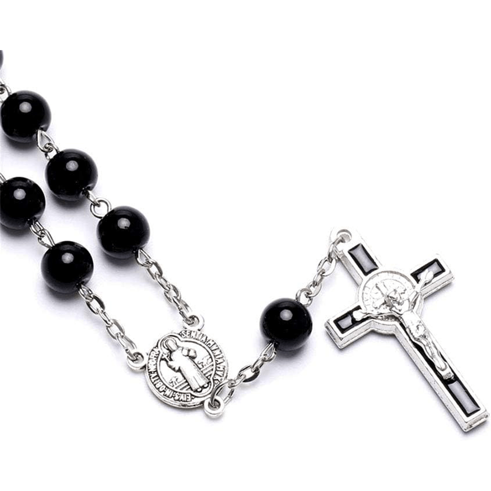 Handmade Beaded Cross Bracelet Pocket Rosary - image 2