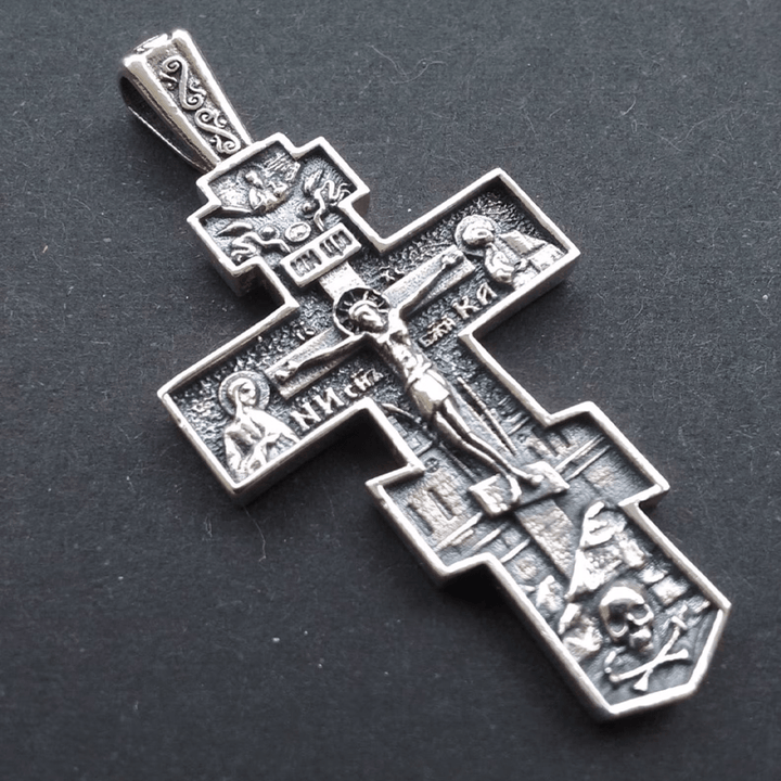 Christianartworkshop FAITH AS YOUR ARMOR: Orthodox Jesus Crucifix Necklace - image 3