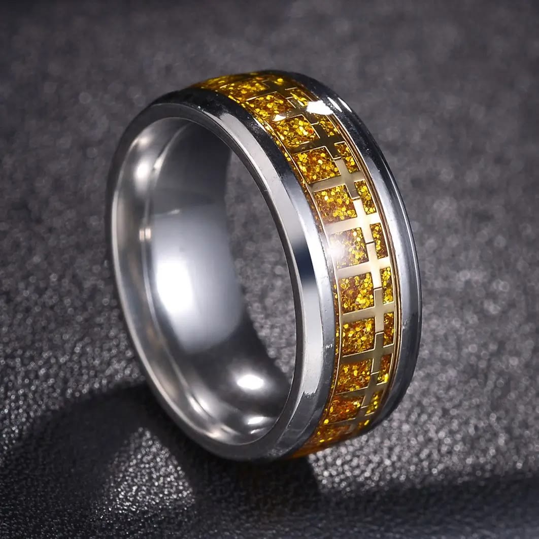 Christianartworkshop Shinny Jesus Cross Ring Religious Band Jewelry  - image 3