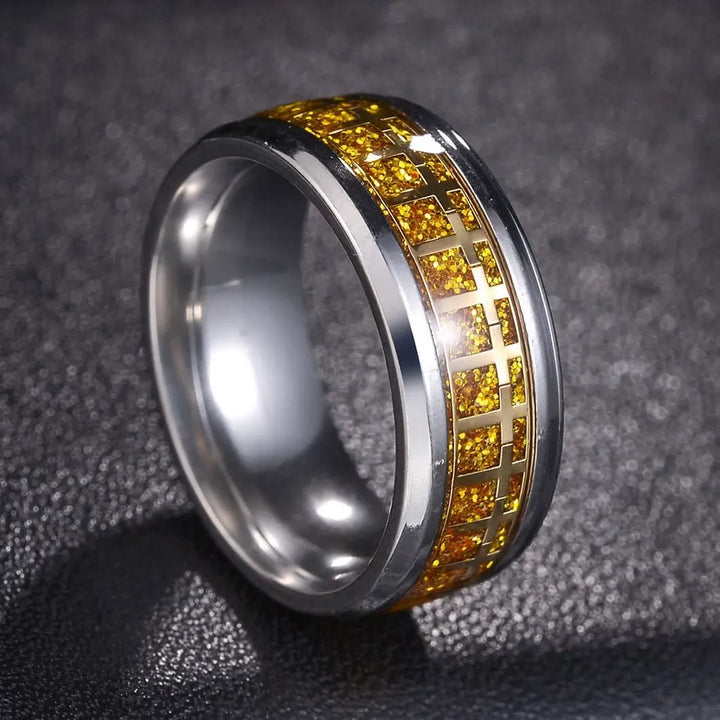 Christianartworkshop Shinny Jesus Cross Ring Religious Band Jewelry  - image 3