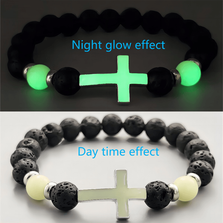 Christianartworkshop Glow in the Dark  Cross Bracelet - image 9