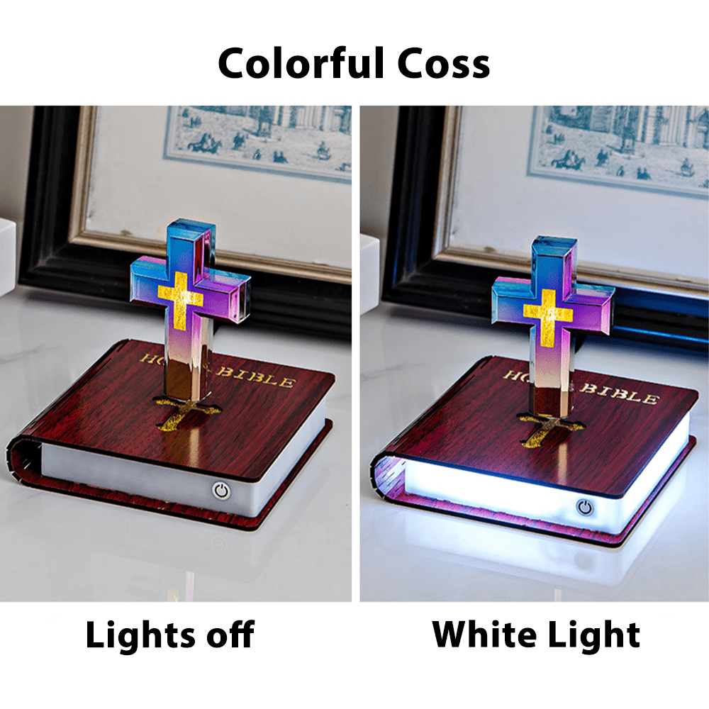 Christianartworkshop Book-base Magnetic Levitation Cross Ornament - image 6