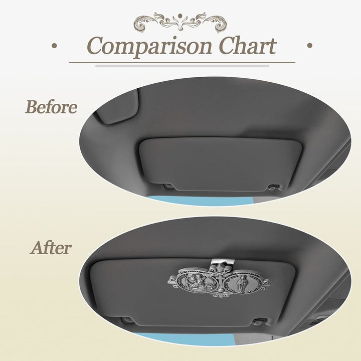 Christianartworkshop Saint Christopher Visor Clip Auto Accessories - image 4