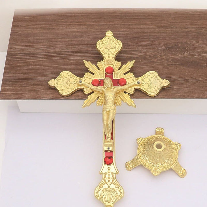 Lord Jesus Christ Standing Crucifix Decoration Ornament - Golden - image 3