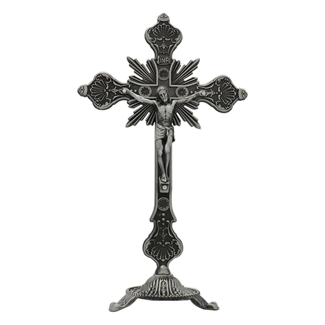 Lord Jesus Christ Standing Crucifix Decoration Ornament - Silver - image 5