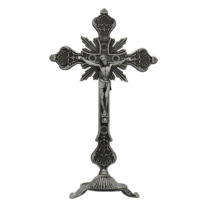 Lord Jesus Christ Standing Crucifix Decoration Ornament - Silver - image 5