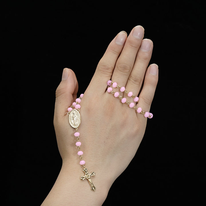 Virgin Mary Medal & Crucifix Pendant Necklace - image 22