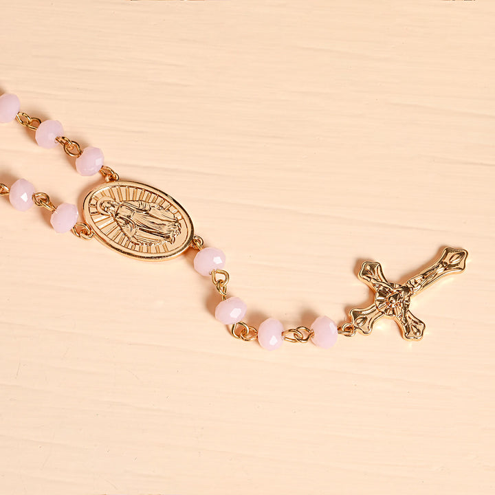 Virgin Mary Medal & Crucifix Pendant Necklace - image 17