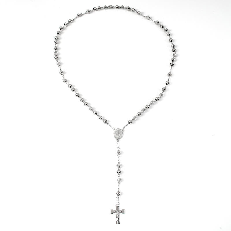 Jesus Cross Stainless Steel Beads Rosary - image 6