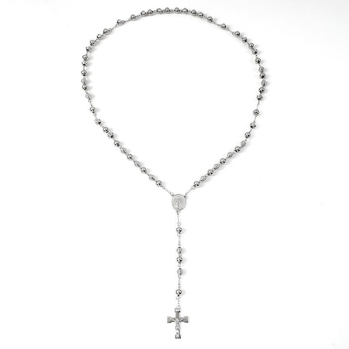 Jesus Cross Stainless Steel Beads Rosary - image 6