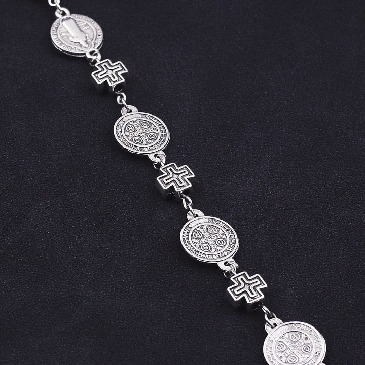 Christianartworkshop St. Benedict Medal Cross Protection Bracelet - image 5
