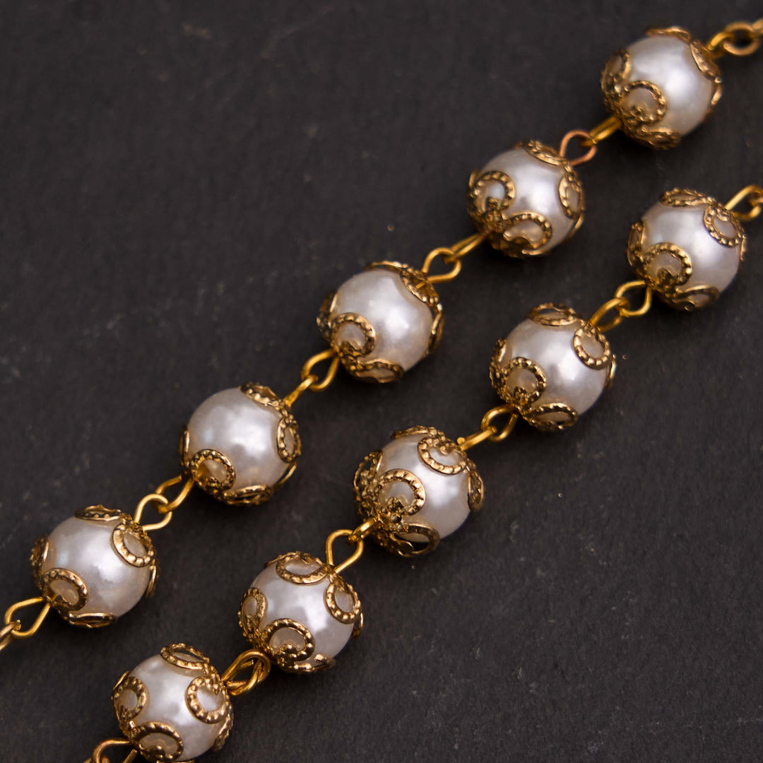 Christian Glass Beads St. Benedict & Jesus Cross Bracelet Rosary - image 4