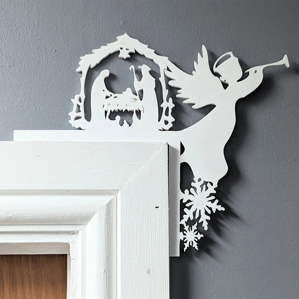 Christianartworkshop Creative Christmas Door Decoration - White - image 1