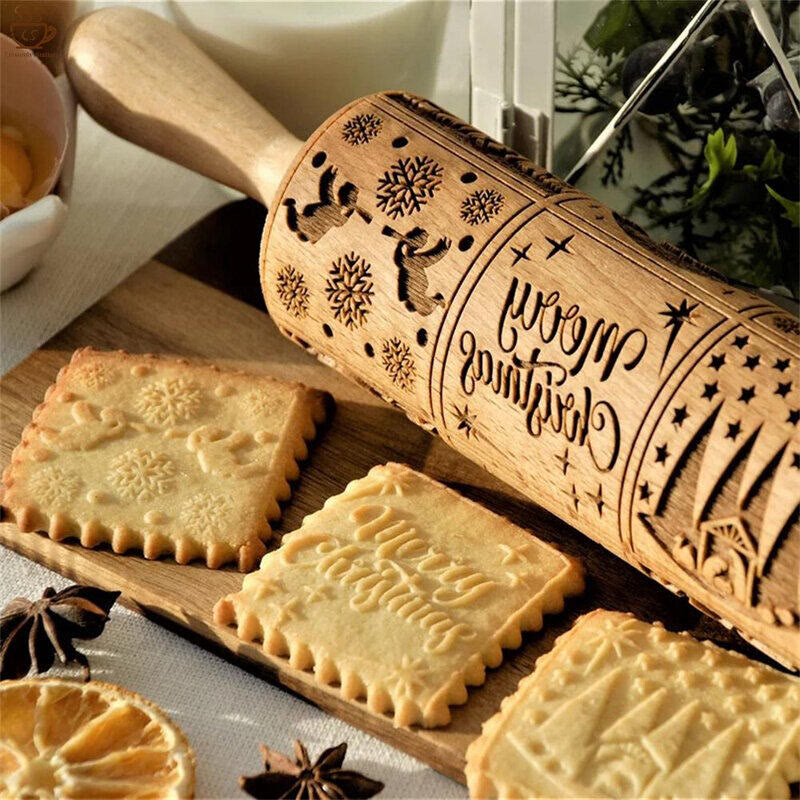 Christianartworkshop Christmas Wooden Rolling Pin - Christ Theme - image 1