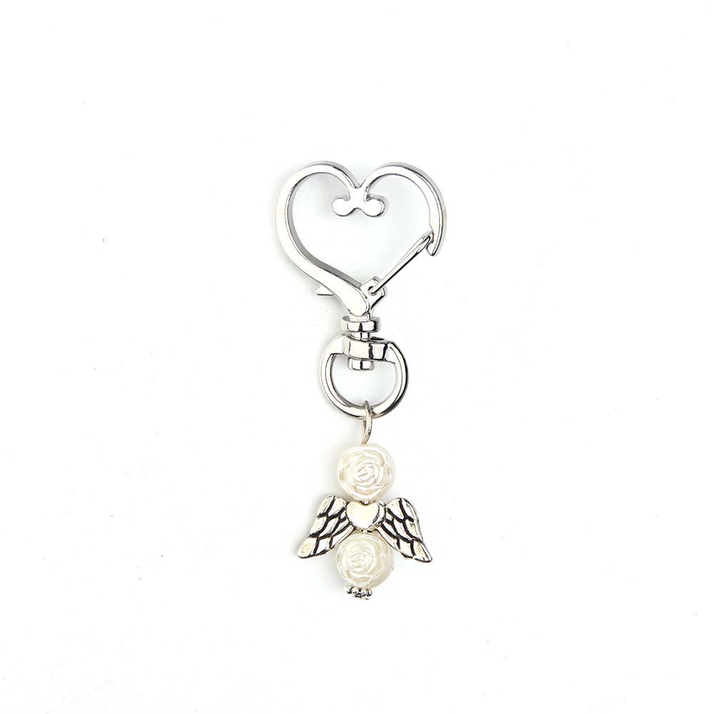 6pcs/Set Angel Wing Pendant Heart Keychain - image 3