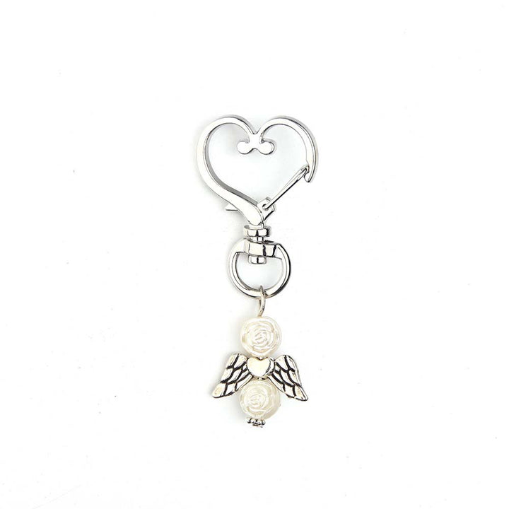 6pcs/Set Angel Wing Pendant Heart Keychain - image 3
