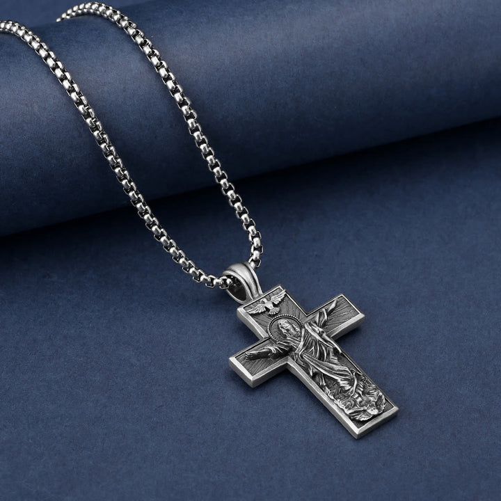 Christian Jesus Ascension Cross Necklace - image 3