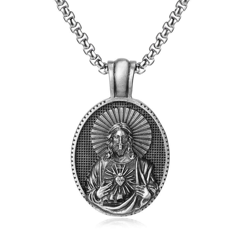 Jesus Sacred Heart Christ Necklace - image 4