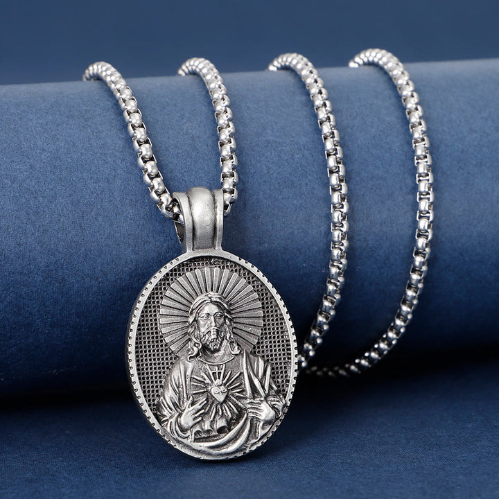 Jesus Sacred Heart Christ Necklace - image 3