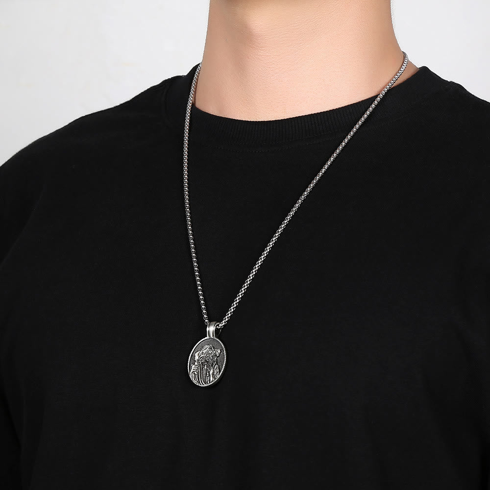 The Good Shepherd Jesus Pendant Necklace - image 3