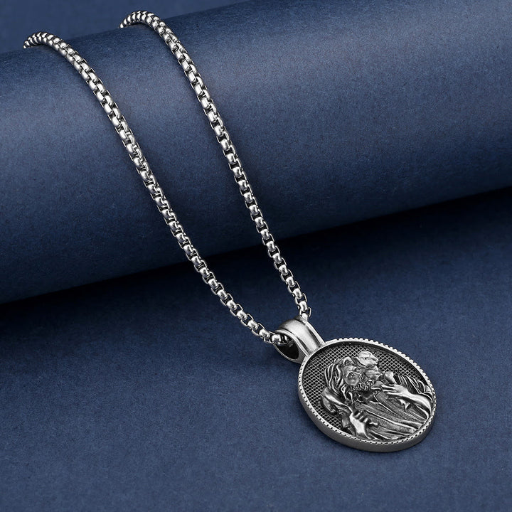 The Good Shepherd Jesus Pendant Necklace - image 3