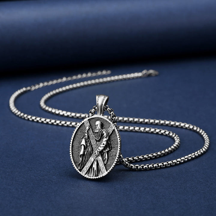 St. Andrew Retro Christian Necklace - image 2