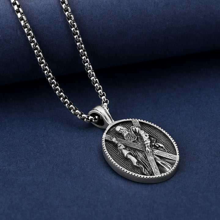 St. Andrew Retro Christian Necklace - image 4