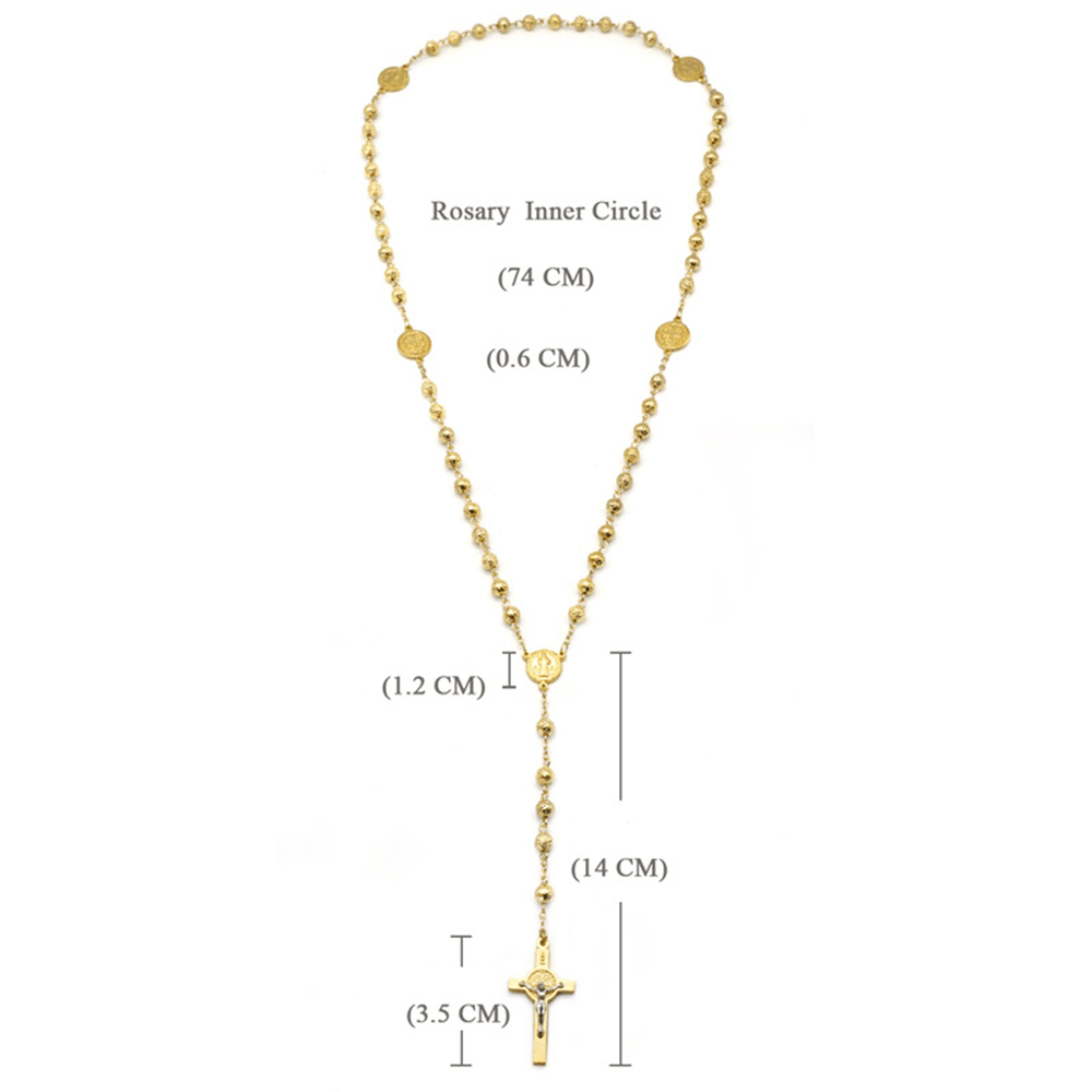 St. Benedict Golden Classic Rosary - image 10